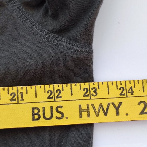 Eddie Bauer Legend Wash T-shirt men's size L green long sleeve button up neck - Picture 11 of 12